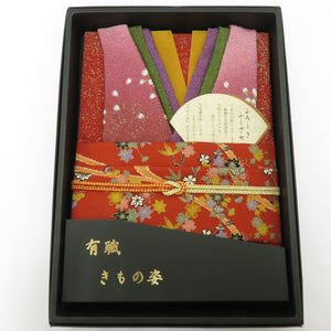 Furoshiki Kosa 3 -piece set Sakura embroidery Crepe Box Furoshiki Fukusa Kazu Souvenir Sakura Fabric