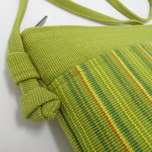 Load image into Gallery viewer, Shoulder bag Minsa Yaeyama Green Green MINSAH Hand -woven Made in Japan Minsa Crafts Minder Wojinya Pochette 100 % Cotton Unused