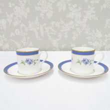 Load image into Gallery viewer, TIFFANY &amp; CO. Tiffany tableware Tiffany Floral Tiffany Floral Pair Demitas Cup &amp; Saucer Coffee Cup 2 customer set