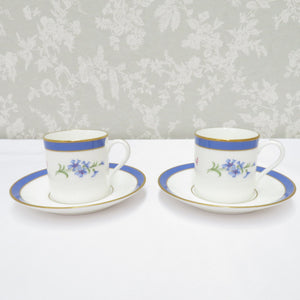 TIFFANY & CO. Tiffany tableware Tiffany Floral Tiffany Floral Pair Demitas Cup & Saucer Coffee Cup 2 customer set