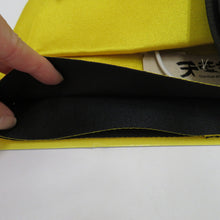 Load image into Gallery viewer, Yukata belt band Yellow x black plain half -width belt dressing accessories Easy to dress Yukata unused item for yukata Yellow x black unused