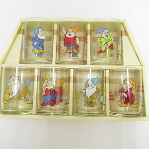 Disney Disney Glass Tableware Shirayukihime Seven Dwarfs and Glass Set 7 Customer Set Cup Tumbler Box available