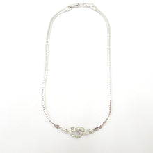 Load image into Gallery viewer, NINA RICCI Ninarich Necklace Rhinestone Kihei Chain Silver Color Box available