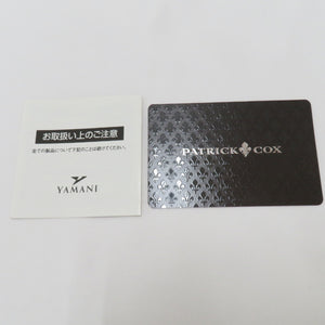 PATRICK COX Patrick Cox Long Wallet L -shaped Zye -shaped Black Black Emblem Pattern Card 30 cards possible