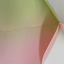 Load image into Gallery viewer, Nagoya Obi Obi Hakkomi Silk Silk Bokashi Yellow Green x Light Pink Color Length 360cm