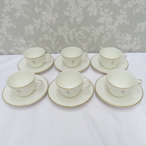 Kewpie Kewpie Tableware NAKAYAMA Nakayama Pottery Cup & Saucer Gold Line 6 Customer Set not for sale