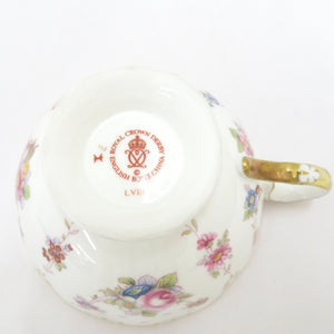 ROYAL CROWN DERBY Royal Crowner Bee Tableware Royal Antoinette Royal Antoinette Cup & Saucer Tea Cup