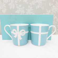 Load image into Gallery viewer, TIFFANY &amp; CO. Tiffany tableware Blue Box Pair Mug Cup 2 Customer Set Ribbon Box available