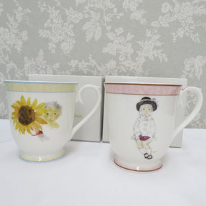 NARUMI NARUMI Magu Cup Tableware Chihiro Chihiro Museum Mug Cup 2 Customer Set "Himawari and Aka -chan" "Koge Brown Hat Girl" Box