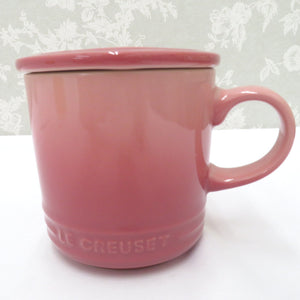 LE CREUSET Le Cruze Mug Cup with tableware with lid 320ml Pink box available Oven Oven Oven allowed dishwashing machine