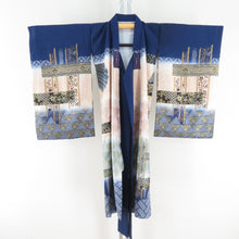 Load image into Gallery viewer, Children&#39;s kimono boys children&#39;s kids one squeezed blue x multicolor pure silk hawk