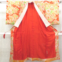 Load image into Gallery viewer, Honora Old Basejubu Elejutsu Antique Silk Orange Orange Kunatori Sleeve (1 shaku 6 inch 9 minutes) 64cm Retro Usage Cute Remake Stimping 142.5cm