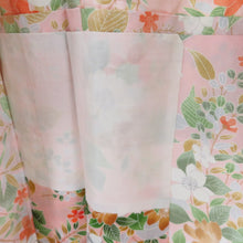 Load image into Gallery viewer, Children&#39;s kimono girls four -piece single -piece flower pattern Thin pink x green x white x orange chicken children