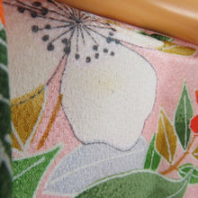 Load image into Gallery viewer, Children&#39;s kimono girls four -piece single -piece flower pattern Thin pink x green x white x orange chicken children