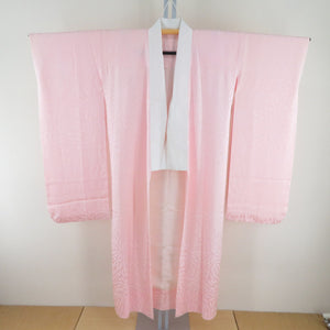 Kimono Pure Silk Red x Pink Rose Wun Poses Lined Lined Wide Collar Graduation Ceremony Stage Stage Costume