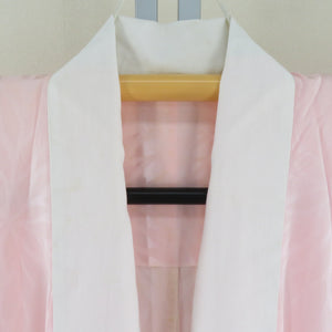 Kimono Pure Silk Red x Pink Rose Wun Poses Lined Lined Wide Collar Graduation Ceremony Stage Stage Costume