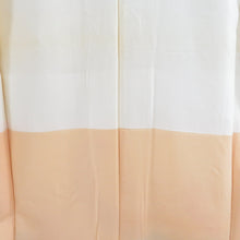 Load image into Gallery viewer, Kimono two shaku sleeve total squeezed pure silk yellow x multicolor embroidery with porch crest lined lined collar adult ceremony graduation ceremony formal tailored kimono 155cm