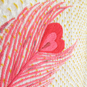 Kimono two shaku sleeve total squeezed pure silk yellow x multicolor embroidery with porch crest lined lined collar adult ceremony graduation ceremony formal tailored kimono 155cm