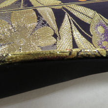 Load image into Gallery viewer, Bag Subases Pure Slee Slee Slee Slee Sleeve Pure Silk Purple Crest Purple x Gold x Gold Silver Silver Six Street Formal Tailoring Kimono Obi Length 472cm