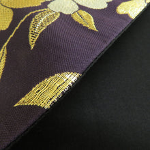 Load image into Gallery viewer, Bag Subases Pure Slee Slee Slee Slee Sleeve Pure Silk Purple Crest Purple x Gold x Gold Silver Silver Six Street Formal Tailoring Kimono Obi Length 472cm