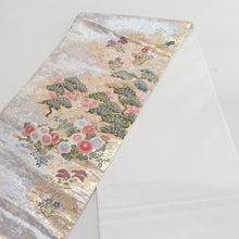 Load image into Gallery viewer, Pine pattern gold silver thread gold x silver x multi -color six -handed pattern pure silk tailoring in the sashin sash