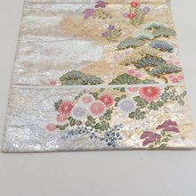 Load image into Gallery viewer, Pine pattern gold silver thread gold x silver x multi -color six -handed pattern pure silk tailoring in the sashin sash