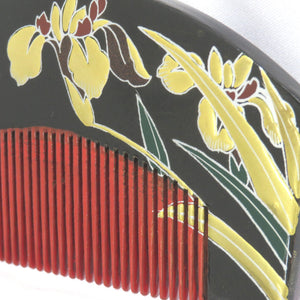 Hair ornaments, casks, combs black red gold golden flower makie makiezen comb