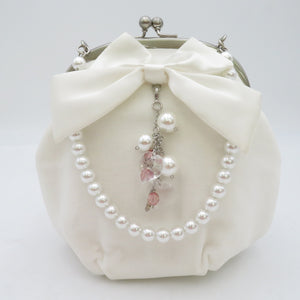 Sandals / bag sets with white pearl 23.0cm Formal coming -of -age graduation ceremony kimono