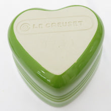 Load image into Gallery viewer, LE CREUSET Le Cruzet Tableware Ramkan Damour Heart -shaped Orange Light Green 2 Piece Set Oven Oven Areas Unused