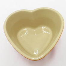 Load image into Gallery viewer, LE CREUSET Le Cruzet Tableware Ramkan Damour Heart -shaped Orange Light Green 2 Piece Set Oven Oven Areas Unused