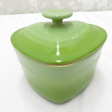 Load image into Gallery viewer, LE CREUSET Le Cruzet Tableware Ramkan Damour Heart -shaped Orange Light Green 2 Piece Set Oven Oven Areas Unused