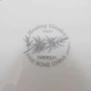 NIKKO ニッコー 食器 nikko healing garden ヒーリングガーデン ケーキ皿 プレート 絵変わり花 草花柄　5枚セット　