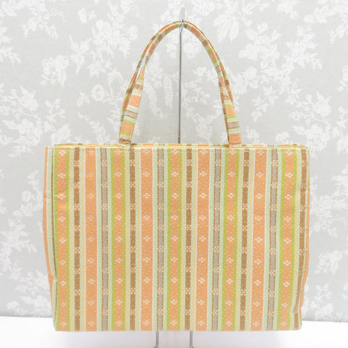 Japanese Bag Bag Back Back Back Back Back Vertical Striped Multicolor x Gold Hand Product Bag Tote Bag Formal Going