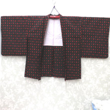 Load image into Gallery viewer, Haori Wool Black Red Balax Dot Dot Kimono Kimono Kimono Jacket Cold Provin Shake Tailoring Fashionable Cool Cool Star 71.5cm