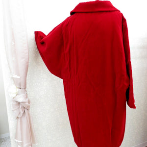 Haori Velvet Court Red Limited Kimono Wear Kimono Jacket Cold Provin Shake -tailored Fashionable Cool Star Studies 81.5cm