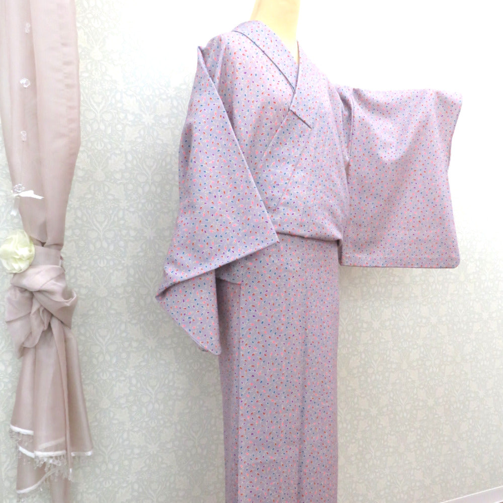 Wool kimono Wool Pattern Wool Lin Purple Purple Purple Red Purple Color Single Character Casual Kimono Kimono Normal Pop Pop Studio