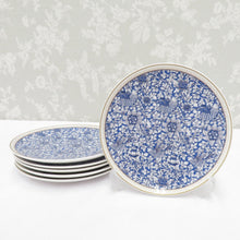 Load image into Gallery viewer, NIKKO Nikko Tableware V &amp; A Victoria &amp; Albert Museum William Morris Medium Plate 15.5cm 6 -piece set Bird &amp; Anemone Bird &amp; Anemone Bird