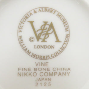 NIKKO ニッコー マグカップ 食器 V&A ヴィクトリア&アルバート博物館 ウィリアム・モリス VINE ヴァイン 葡萄