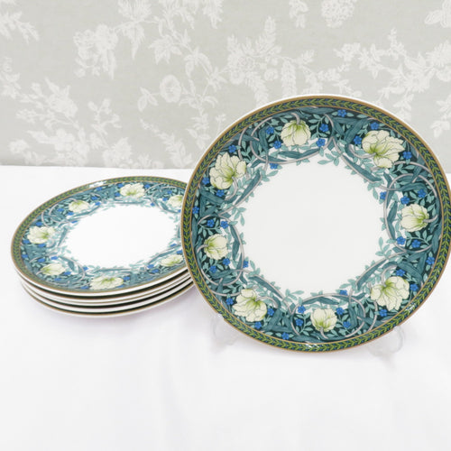 NIKKO Nikko Tableware V & A Victoria & Albert Museum William Morris Medium Plate 15cm 6 -piece set