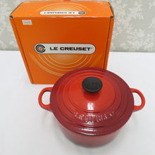 画像をギャラリービューアに読み込む, Le Creuset ル・クルーゼ 調理器具 COCOTTE RONDE ココット ロンド ホーロー鍋 両手鍋 チェリーレッド 18cm ほうろう IH対応