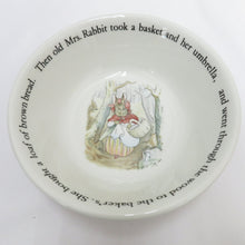 画像をギャラリービューアに読み込む, WEDGWOOD ウエッジウッド 食器 PETER RABBIT ピーターラビット 中皿 17.5cmプレート マグカップ 小鉢 シリアルボウル 3点セット 旧刻印