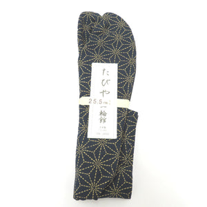 Pattern tabi for men 25.5cm black blue hemp hemp 袋 底 底 底 底 底 底 袋 袋 袋 袋 袋 袋 袋 袋 袋 袋 袋 袋 袋 袋 袋 袋 袋