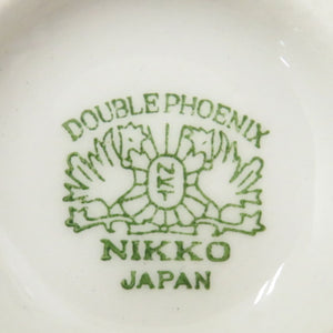 NIKKO ニッコー 食器 DOUBLE PHOENIX ダブルフェニックス NKT ウィローパターン 山水 赤 蓋付き湯呑 6客組 昭和レトロ