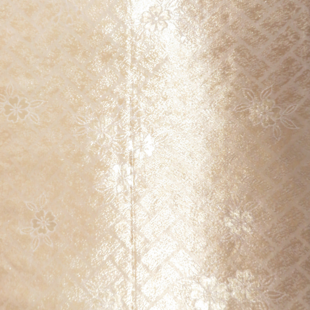 袋帯 華文に鳳凰紋様 金糸 ゴールド 六通柄 正絹 仕立て上がり 着物帯