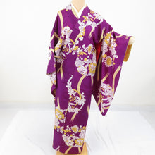 Load image into Gallery viewer, Komon Antique Hanamaru Bun Dye Popular Pepper Bachi Collar Pure Silk Pure Retro Taisho Romance 145cm