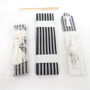 Children's kimono 4 body set with small items 9 point set for children 5 years old height about 105cm under 60cm black stripes 753 Event Kids Boys Unused