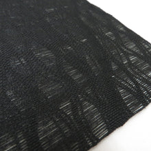 Load image into Gallery viewer, Nagoya Obi Obi Obi Pattern Scooping Black × Color Pure Silk 9 inches, Six Obi Six -handed pattern Casual tailoring Kimono length 380cm