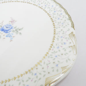 NIKKO Nikko Tableware Fine Bone China Blue Prose Plate Plate 28cm Floral pattern