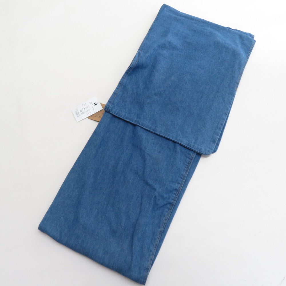 木綿着物 デニム着物 Lサイズ 単衣 バチ衿 ブルー 仕立て上がり着物  