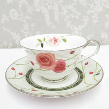 Load image into Gallery viewer, Nikko Tableware Rose Garden Rose Garden Cup &amp; Saucer Tea Cup Rose Tea Box Box Box